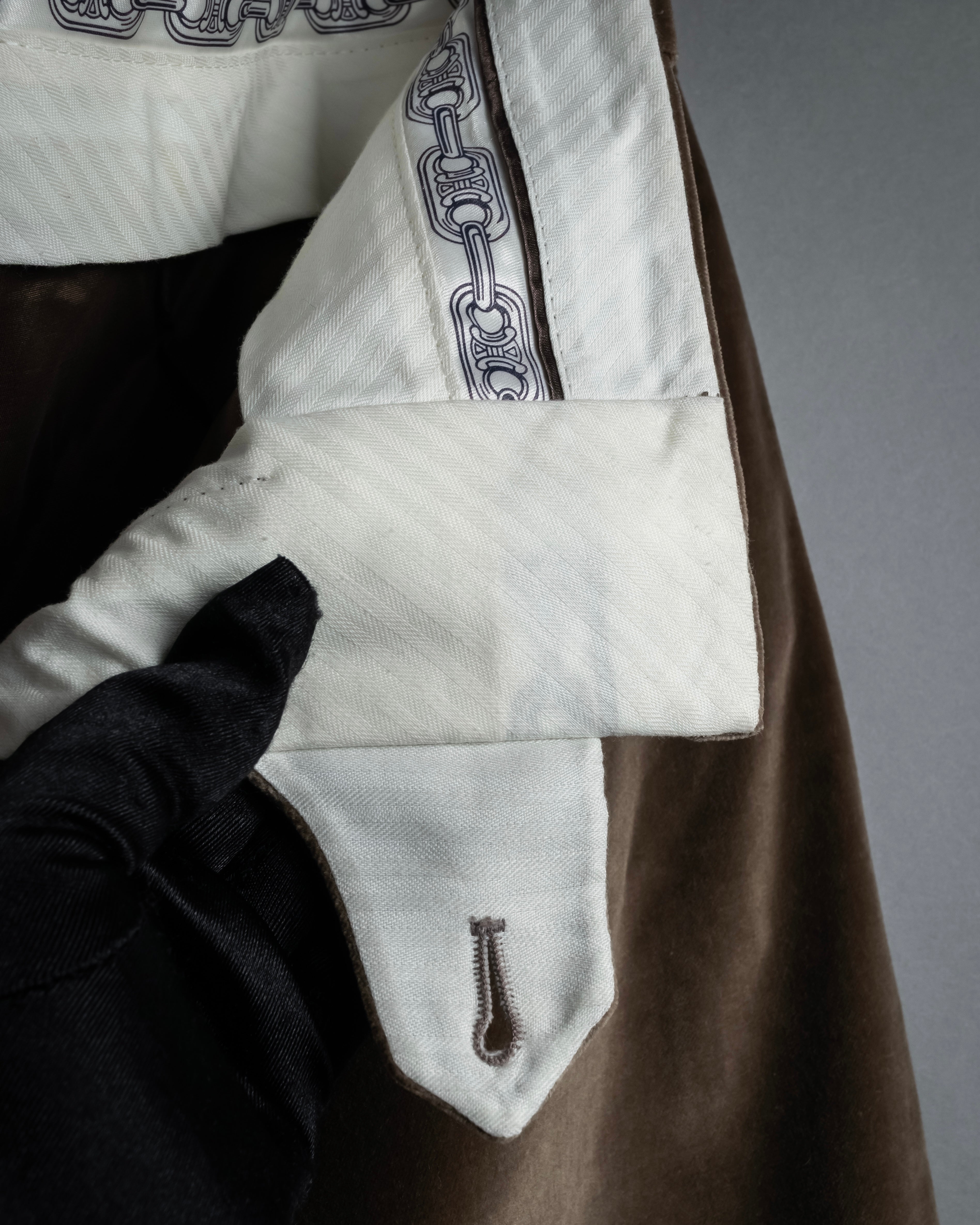 "CELINE" 1999-2003 low-rise flared stretch slacks