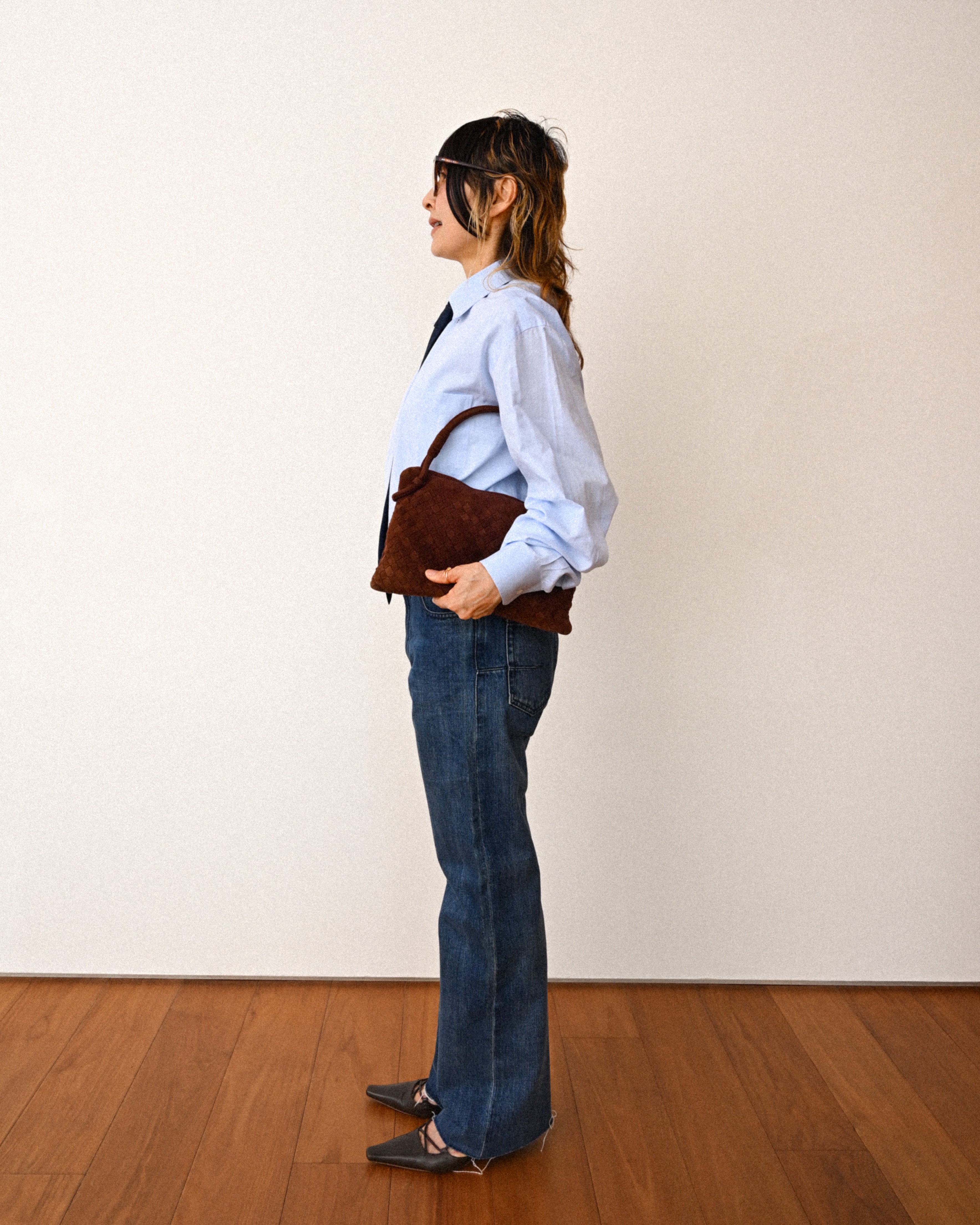 Christian Dior/ Cut Out Hem Straight Silhouette Denim