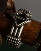 "Christian Dior" Buffalo design silver ring