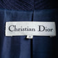 "DIOR" Double gun flap belted chester field coat