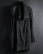 -SPECIAL- "Rick Owens" 13AW Ribbed leather zip-up jacket
