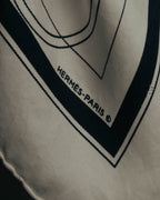 "Hermès" Classic ex libris silk scarf