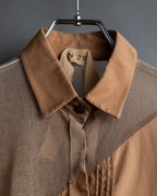 "N21 NUMEROVENTUNO" Switching design concealed shirt