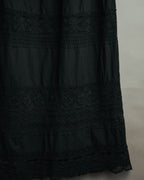 -SPECIAL- “tricot COMME des GARÇONS“ 2002SS Lace panel gathered skirt