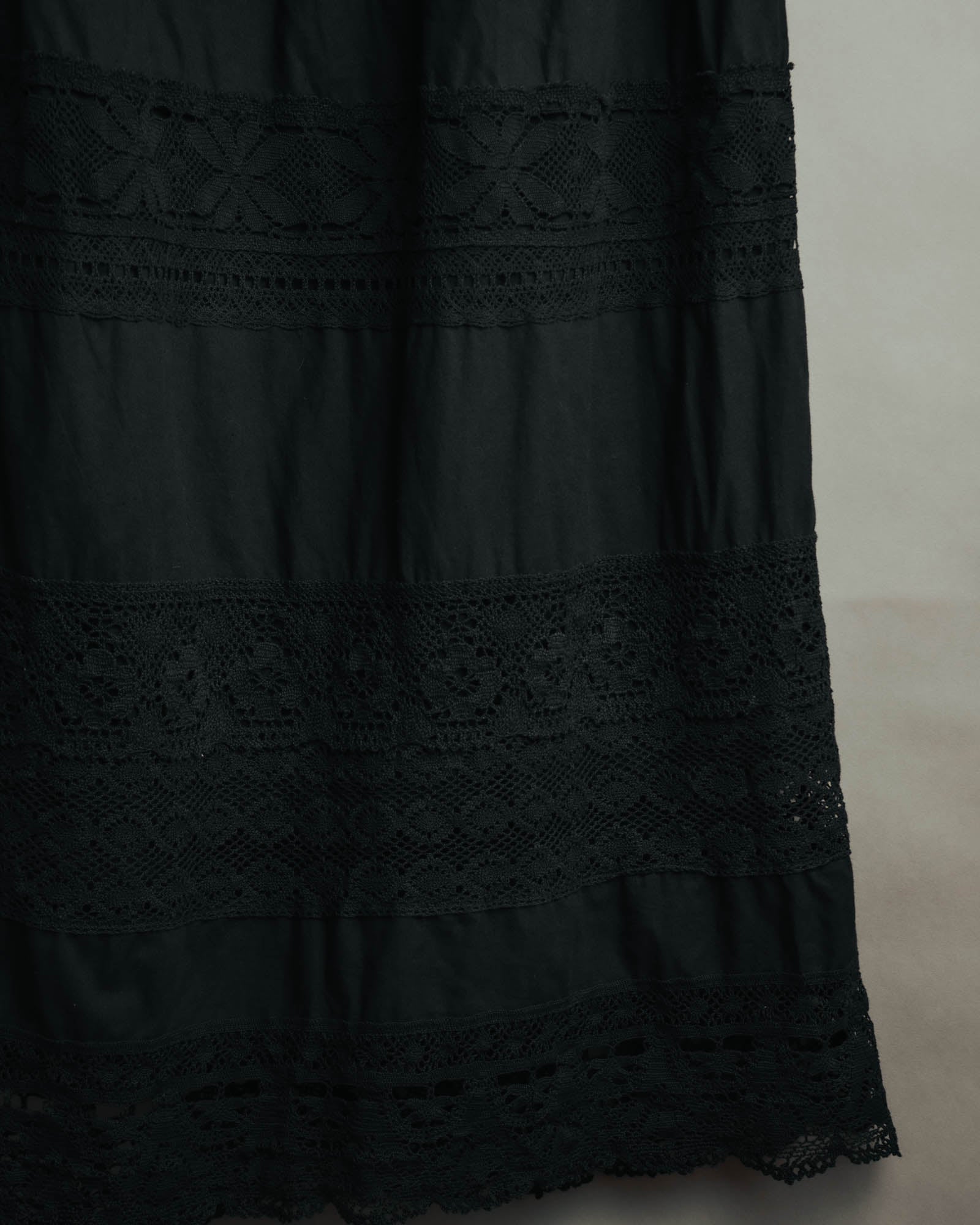-SPECIAL- “tricot COMME des GARÇONS“ 2002SS Lace panel gathered skirt