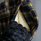 "Vintage tartan check wide tapered slacks"