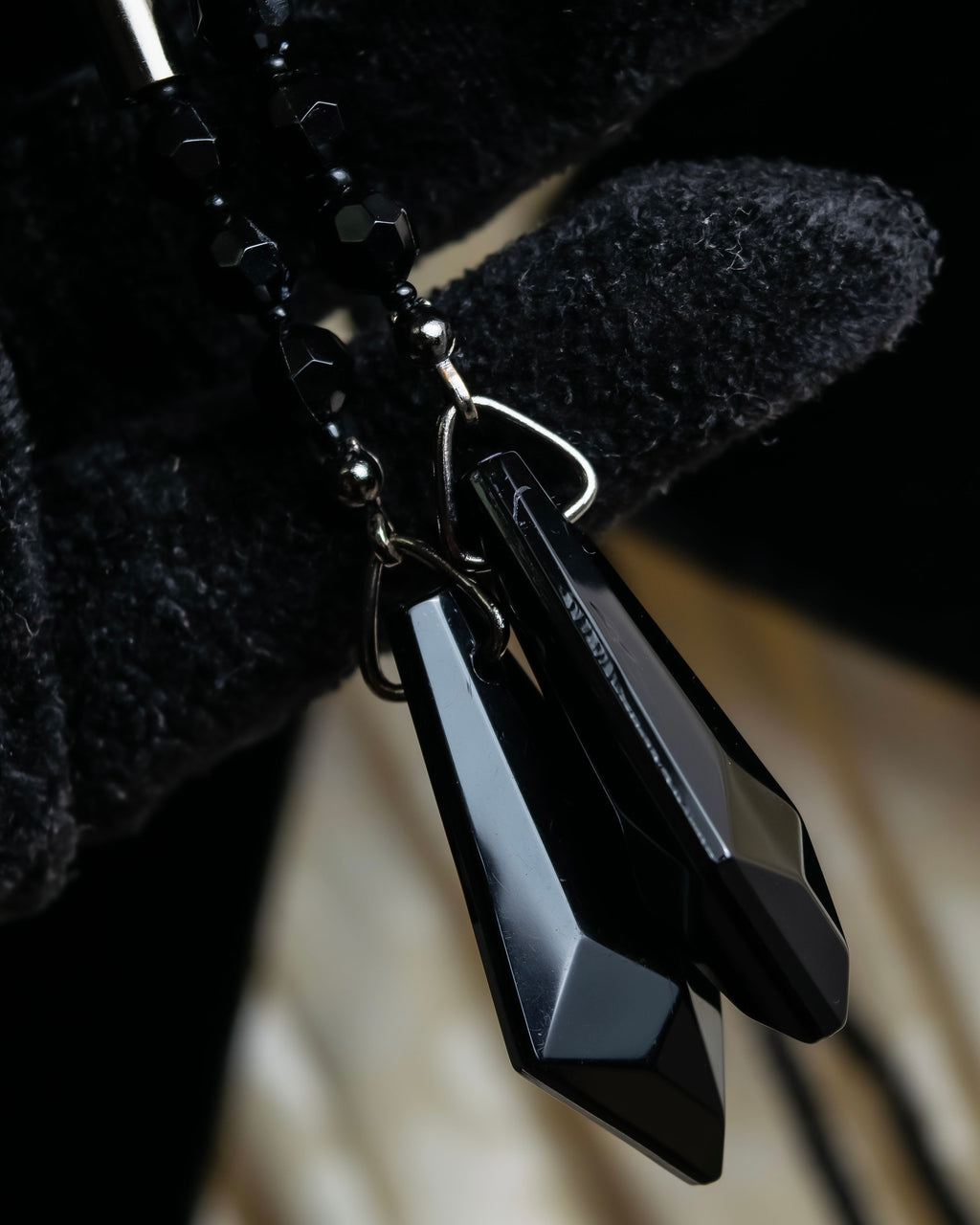 "Christian Dior" Jacquard balloon sleeve dress pullover