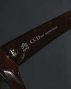 "Christian Dior" 80’s sculptural tortoiseshell optyl sunglasses