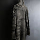 "FENDI" Houndstooth & zigzag pattern turtleneck tunic pullover