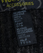 "Vivienne Westwood" Multi-layered check pattern fringe design muffler