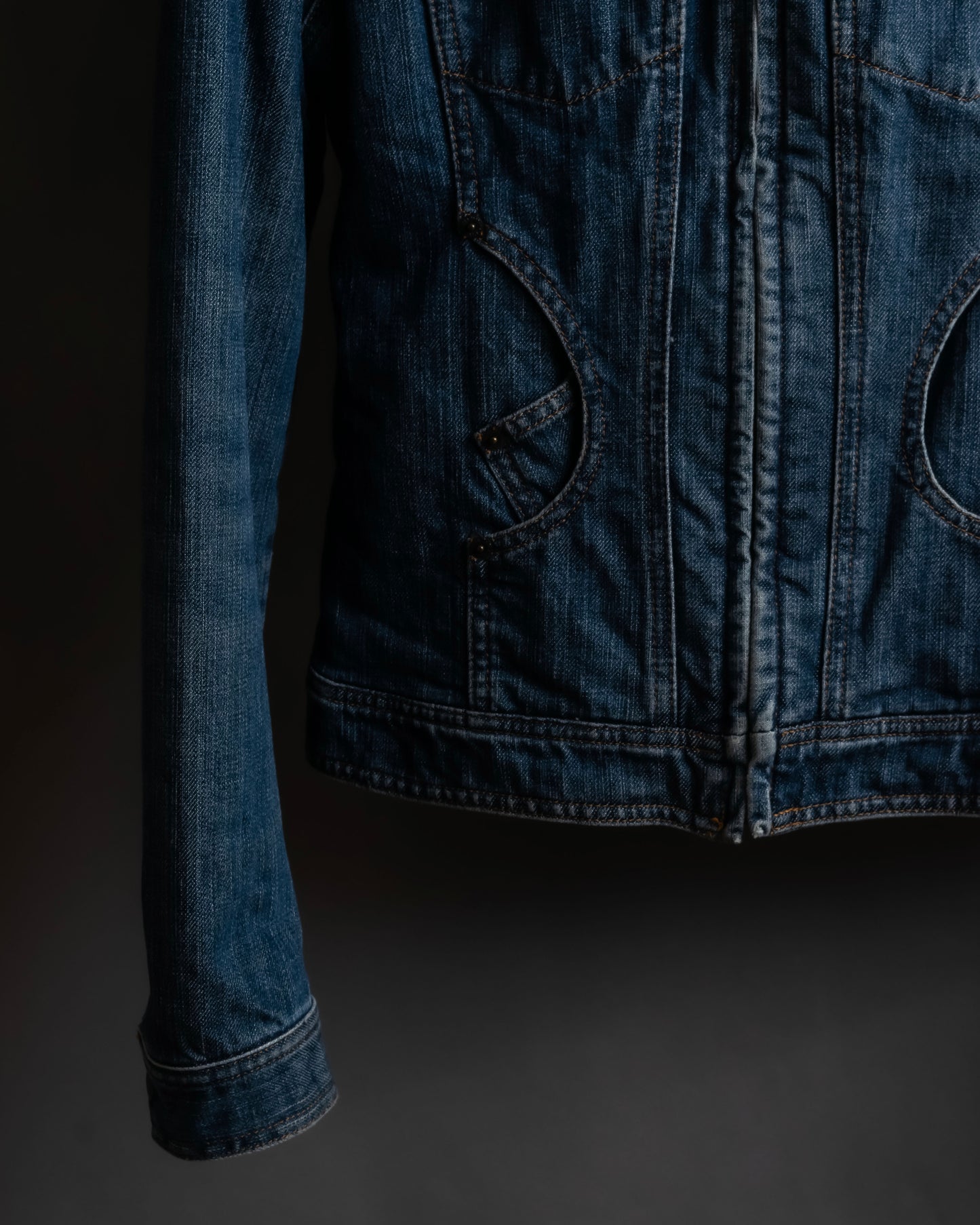 "Dolce & Gabbana" Cutting stitch detail denim jacket