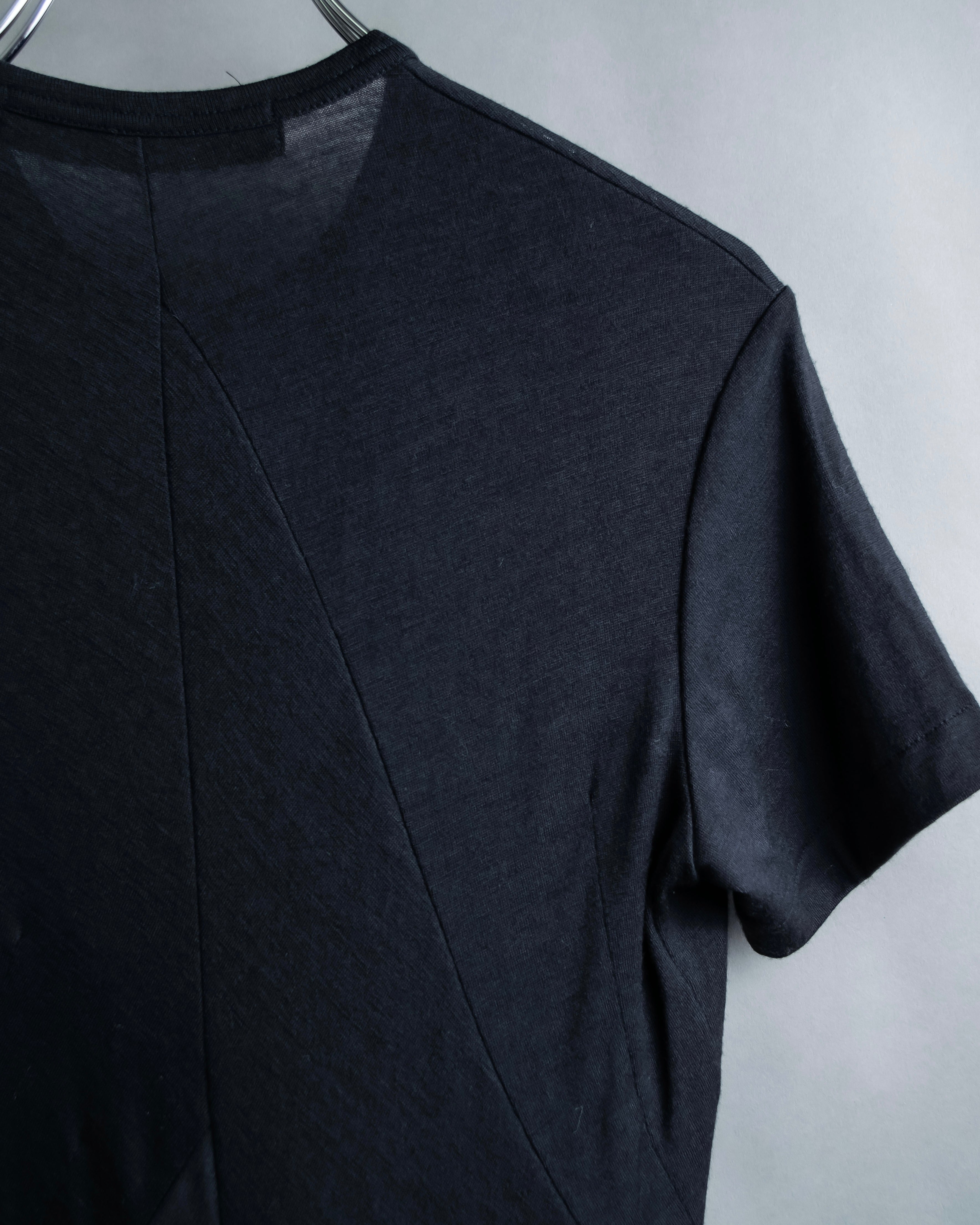 “JUNYA WATANABE” narrow waist  lame designed hem long dress