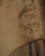 –SPECIAL– “Maison Martin Margiela” 2012AW Leather trench coat with Line 4 printed lining