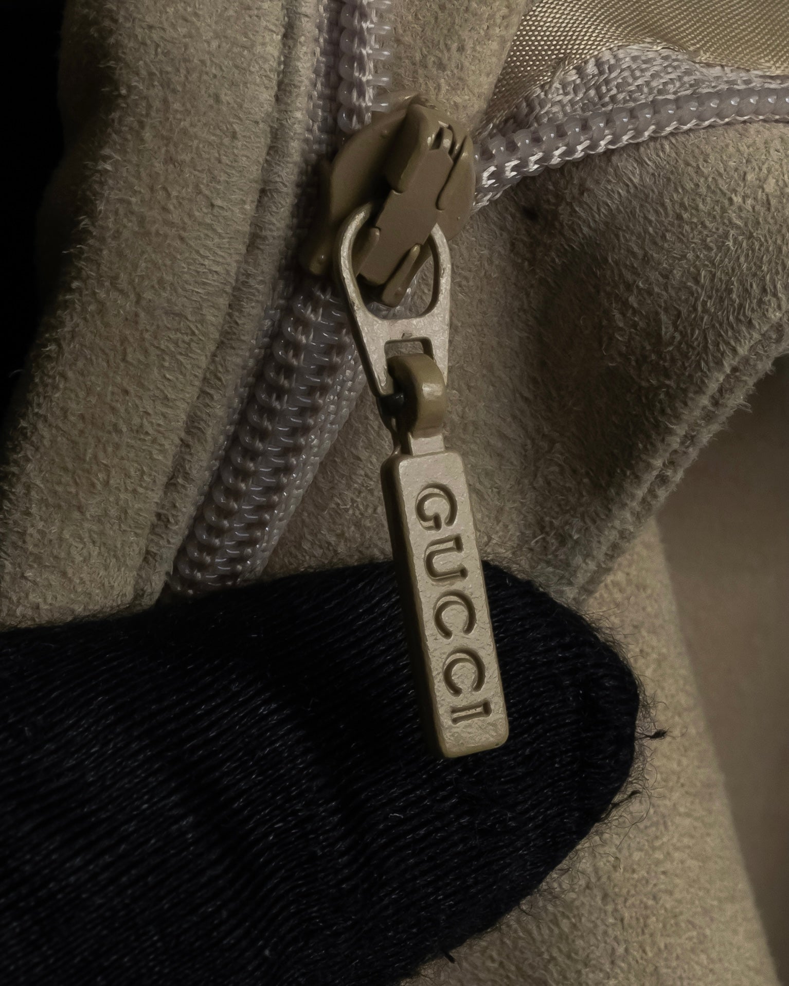 "GUCCI" Sand beige suede set up