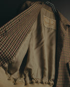 "Christian Dior" 80's-90's Wool check bomber jacket
