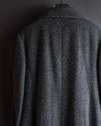 "BALENCIAGA" Alpaca blend maxi length shaped chester coat