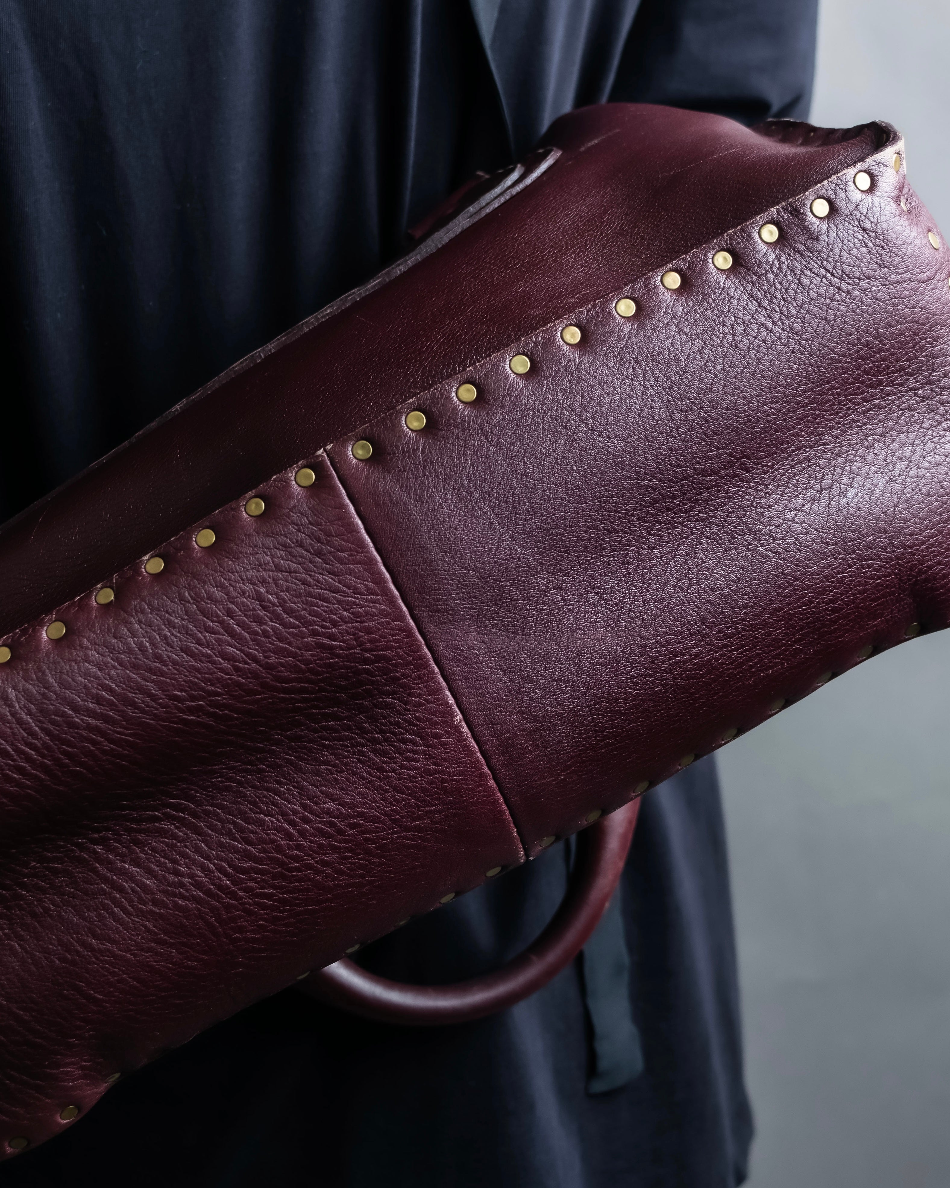 "CELINE" Stud design bordeaux color boogie bag