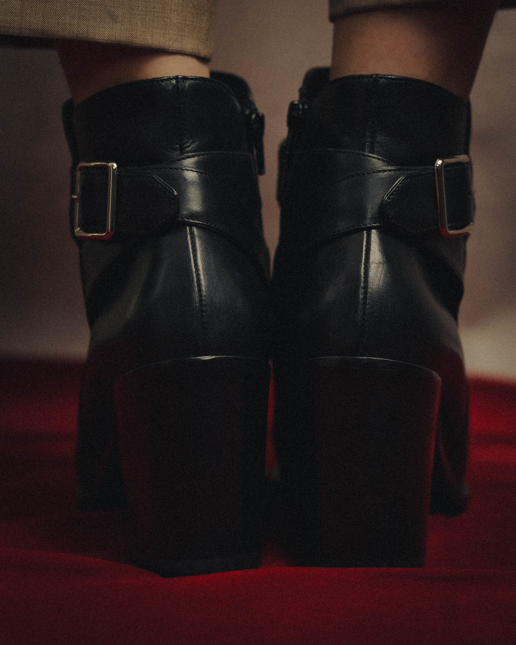 -SPECIAL- “BALENCIAGA” 2014-16’s Metal bar leather ankle boots