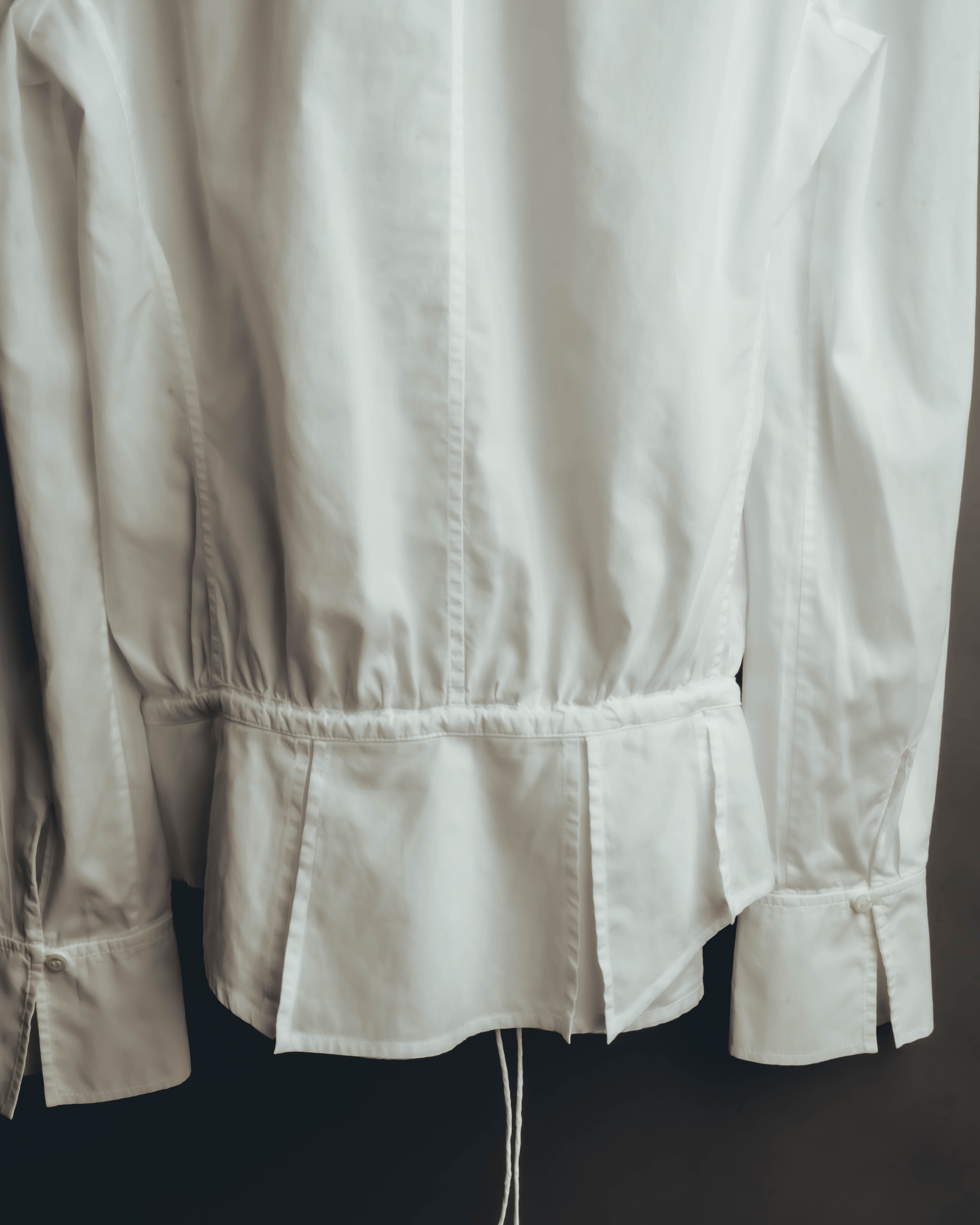 -SPECIAL- “YVES SAINT LAURENT” 70’s-90’s Ruffled high-neck blouse
