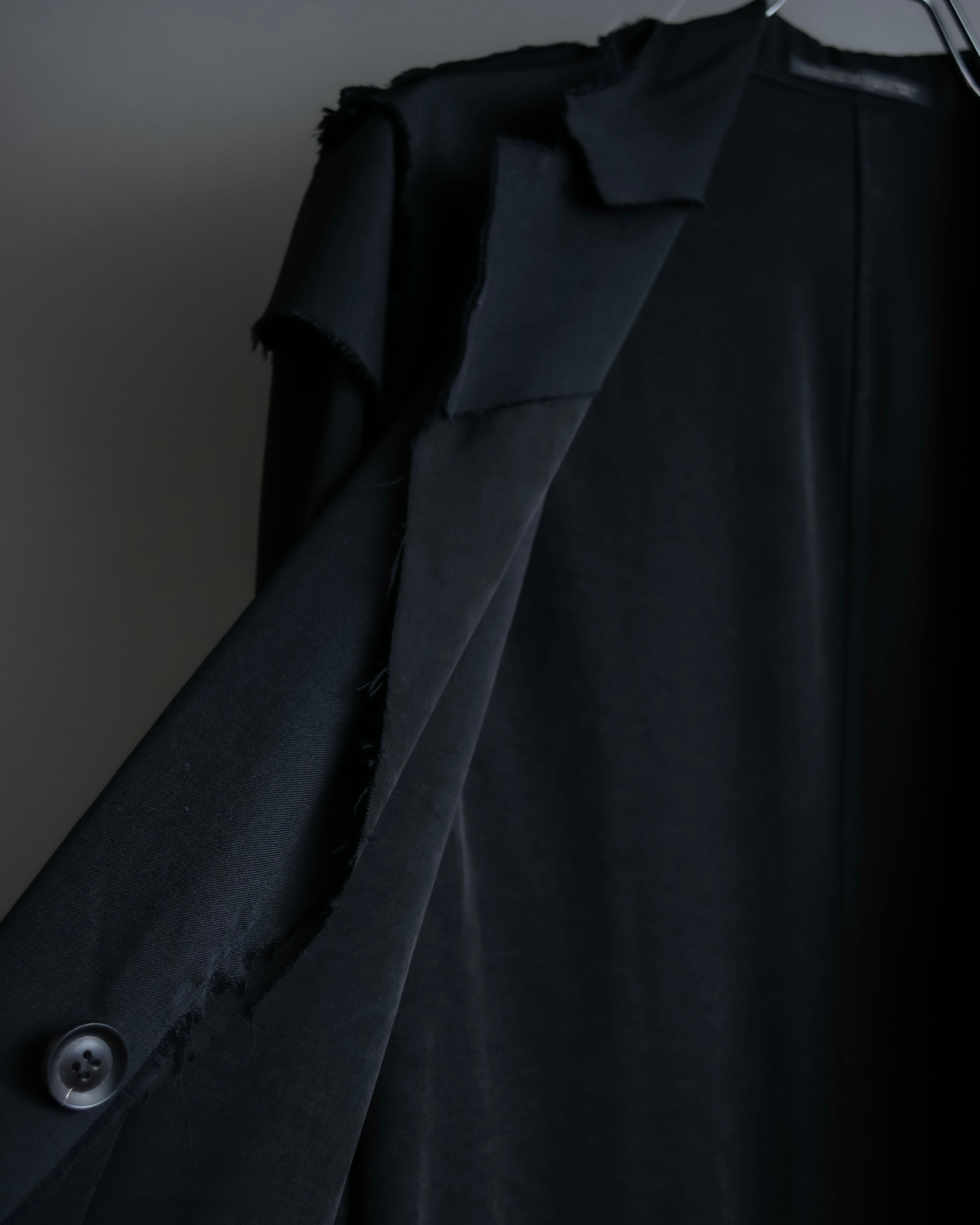 "B Yohji Yamamoto" Inside-out design super long shirt coat