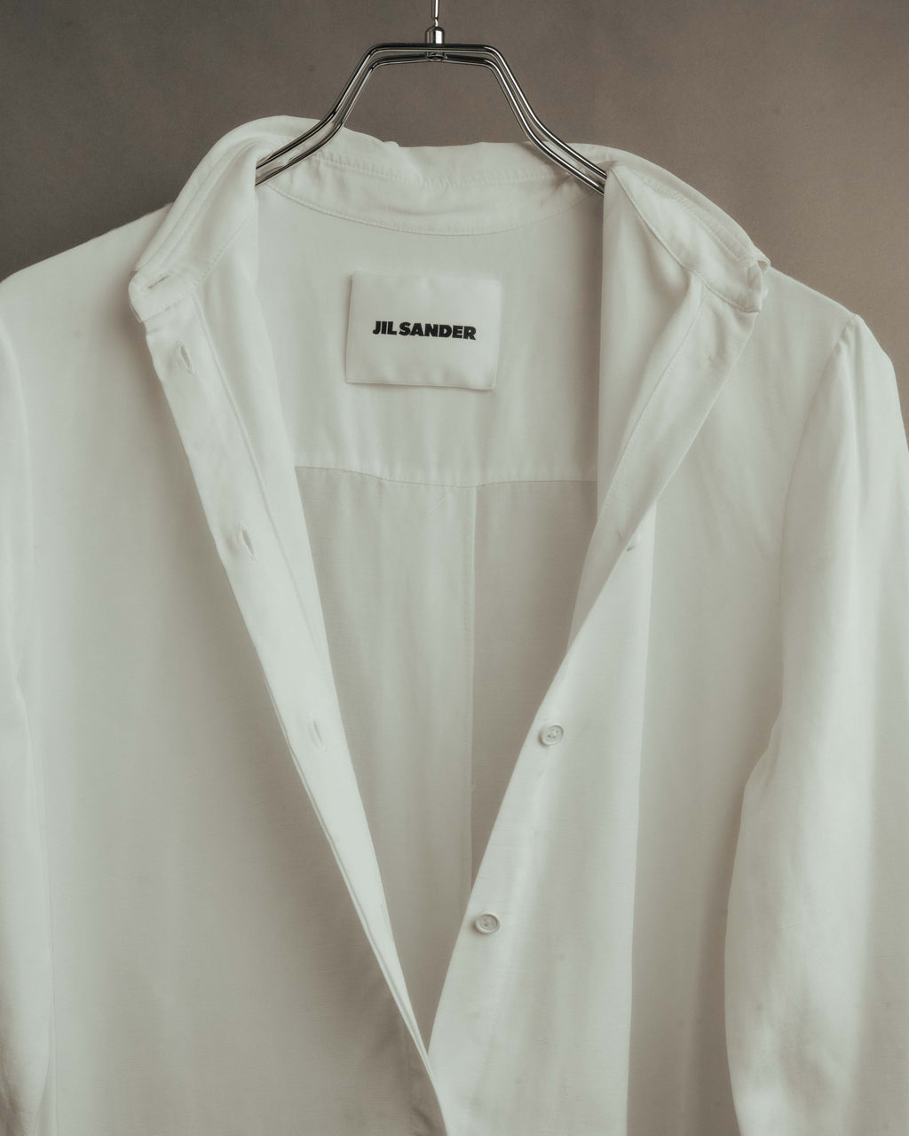 “JIL SANDER” Late 10’s-early 20’s Half-buttoned long shirt dress