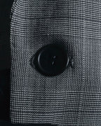 "YVES SAINT LAURENT" 80’s-90’s glen check tailored suit set