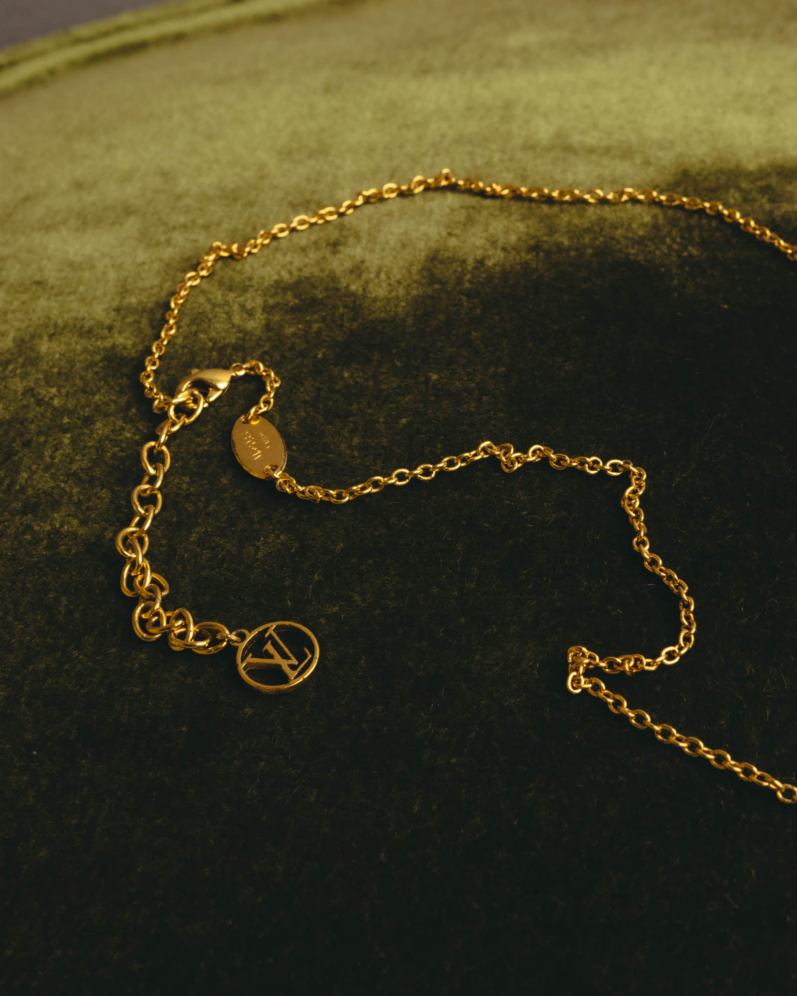 "Louis Vuitton" 2010's Gold-tone chain necklace