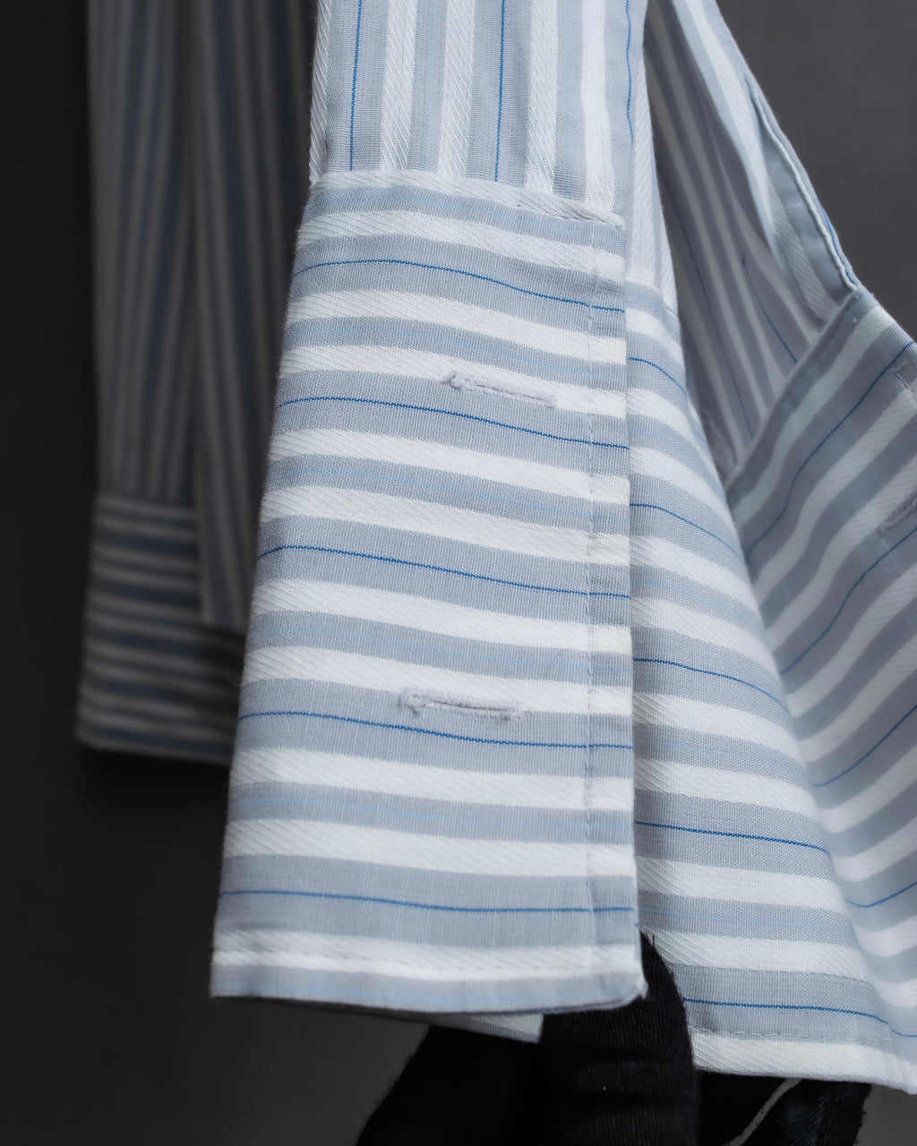 "Vintage multi-stripe pattern shirt"