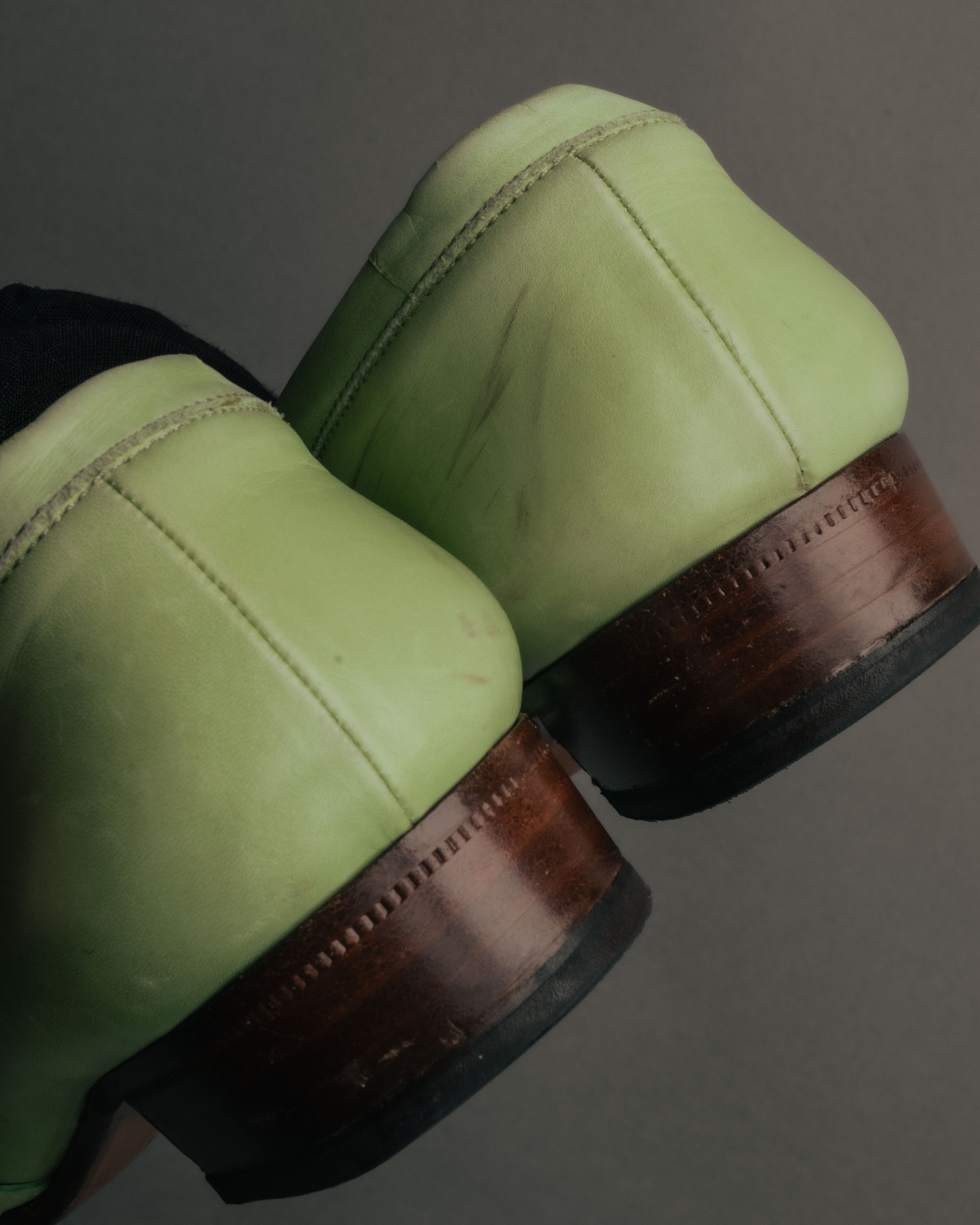 “Hermès” 90’s-00’s Kelly buckle leather loafer