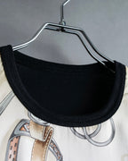 "COMME des GARCONS" Belt pattern docking design knit sew