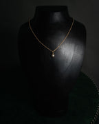 “Christian Dior” 00’s Pearl drop necklace with CD tail charm