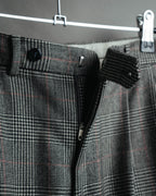 -MOOD MILLÉSIMES- 80’s-90’s Prince of Wales check wool double-breasted setup suit