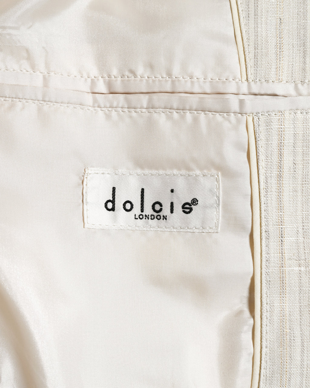 Dolcis/ Linen Blended Oversized Safari Jacket White