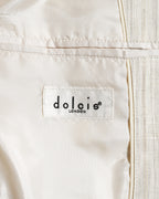 Dolcis/ Linen Blended Oversized Safari Jacket White