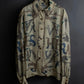 "HERMES" Natural animal pattern oversized silk shirt