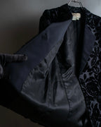 "GUCCI" Floral patterned lamé tailored jacket"