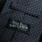 "JEAN PAUL GAULTIER" 100% silk white＆orange dot pattern neck tie