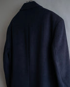 "Polo University Club by Ralph Lauren" Peaked dorapelle double-breasted wool chester coat