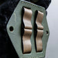 "ISSEY MIYAKE" Hexagonal part design braided leather belt