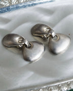 "LOEWE" Ribbon motif silver clip earring