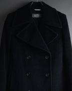 Abrigo doble botonadura estilo pea coat de los años 90-00 de "Max Mara"