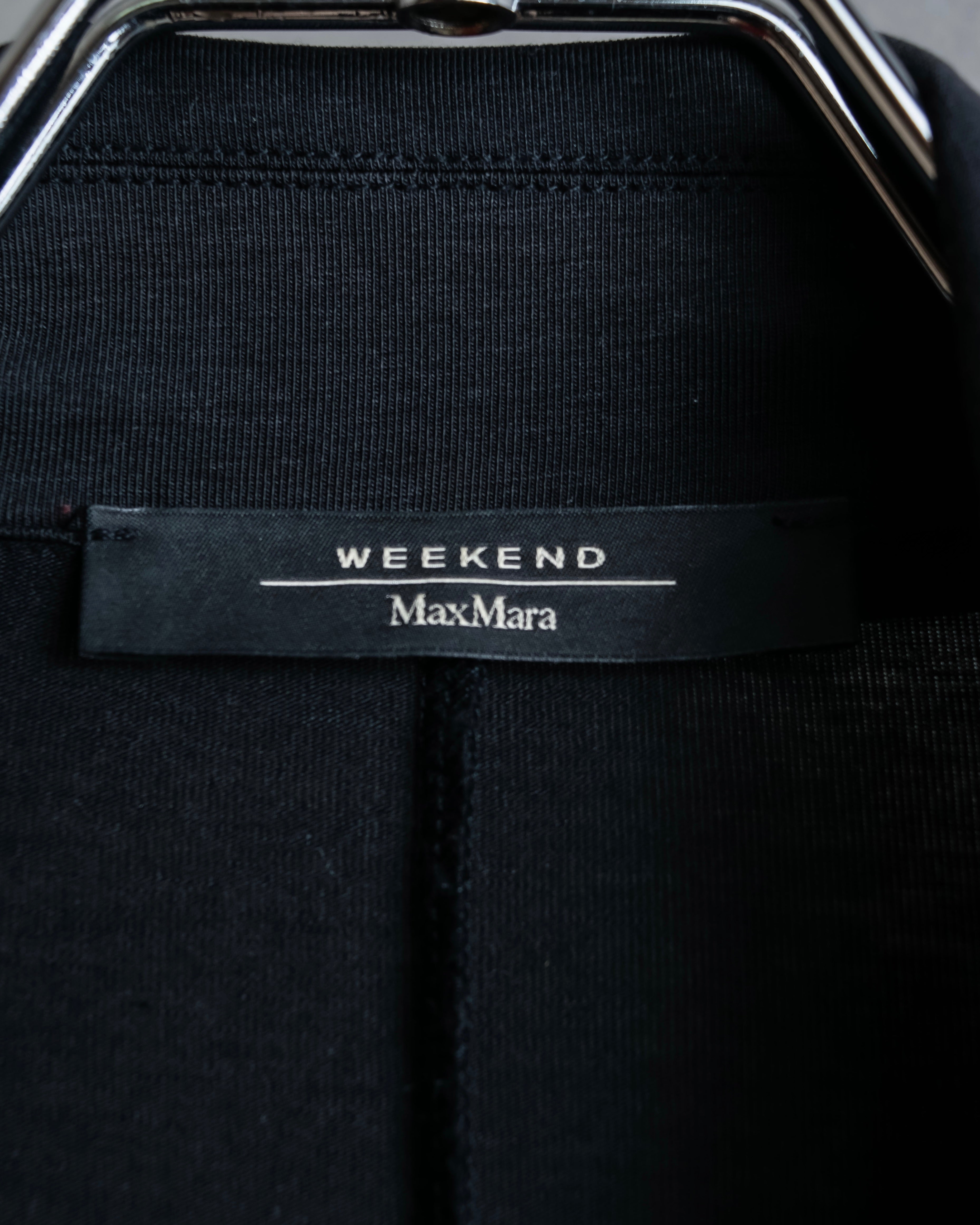 "Max Mara" Draped fabric patch pockets design tailored jacket