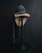 "CHANEL" 2005AW fantasy yarn embellished fringe scarf