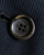 "GIORGIO ARMANI" Beautiful drape navy wool set up