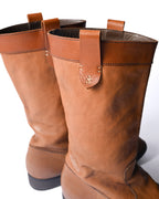 HENRY BEGUELIN/ Western Detailed Long Leather Boots