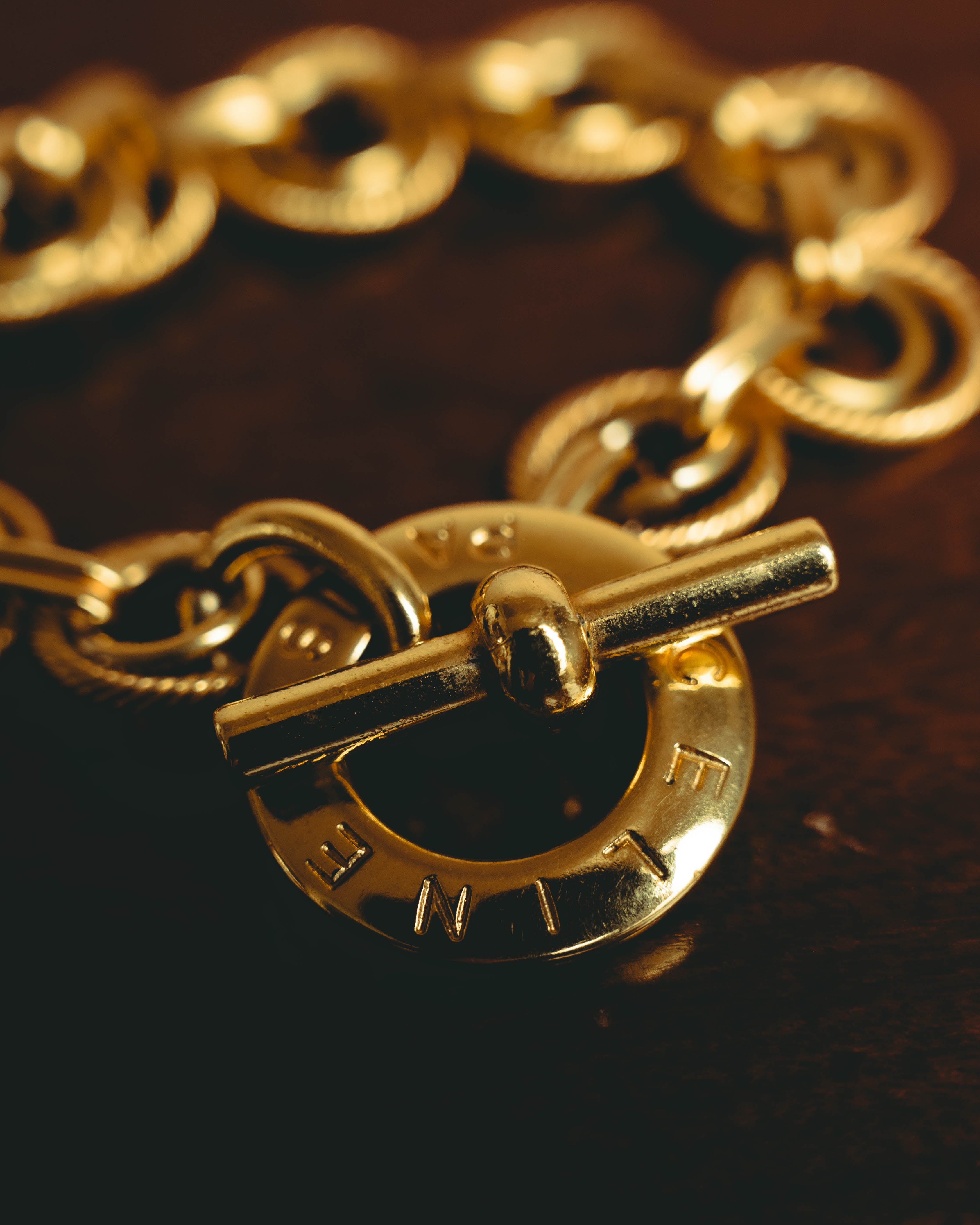 –SPECIAL– "CELINE" 90's Sculptural link bracelet