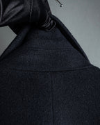 "VALENTINO" Double-breasted belted chester coat