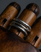 "Tiffany&Co" Open diagonal silver925 ring