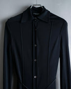 "GUCCI" Drawstring design pintuck long shirt