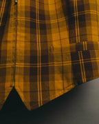 “Christian Dior” 90’s-00’s Plaid wool zip tailored vest